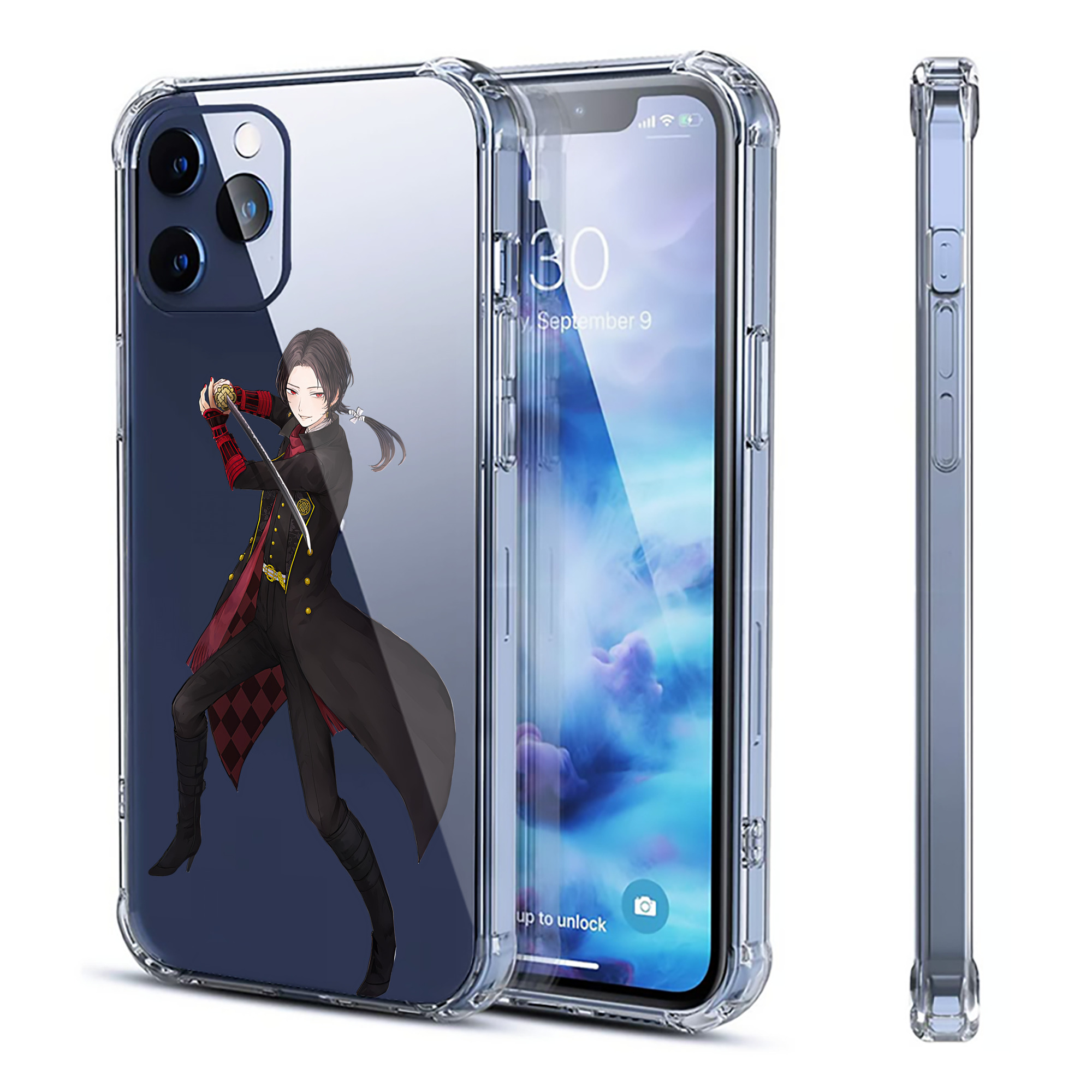 （画像用） 刀剣乱舞 Touken Ranbu 【iPhone 12シリーズ対応】透明スマホケース（クリアソフトケース）